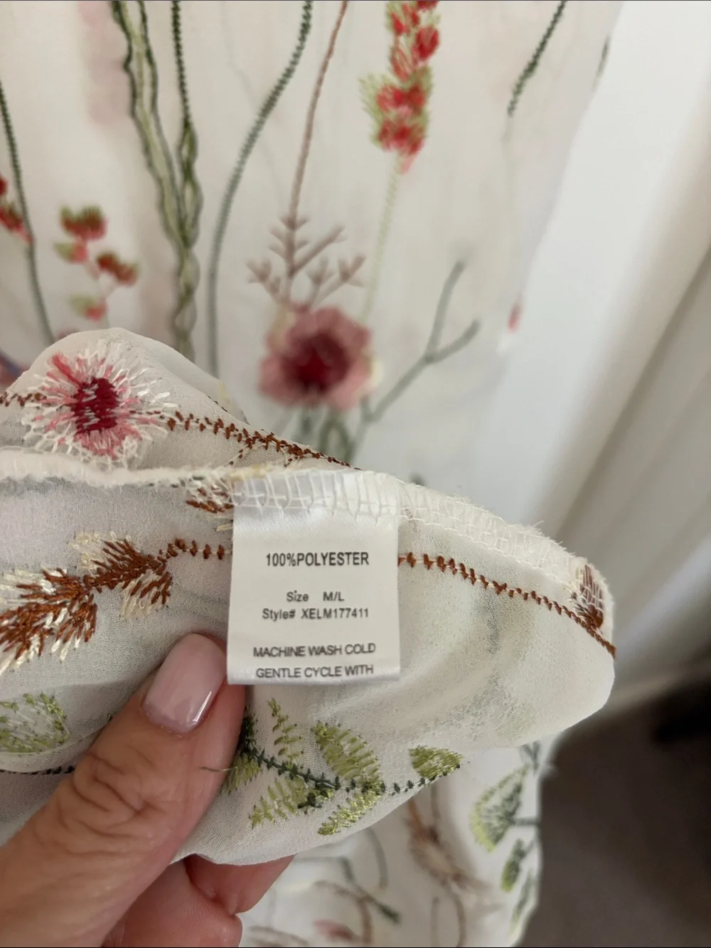 Beautiful floral summer wrap